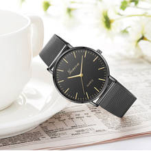 Relógio de pulso aço inoxidável quartzo clássico, relógio fashion para mulheres e homens, em oferta, 2020 2024 - compre barato
