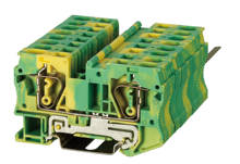 ST3-6JD Din Rail Ground Terminal Block Earthed Spring Screwless Electrical Connector ST6  PE Wire Conductor 2024 - buy cheap