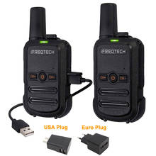 2pcs AP-102 Mini FRS Walkie Talkie PMR446 Radio  Handsfree Two Way Radio with Vibration Wireless Cloning 2024 - купить недорого