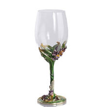 Европа Высокое качество эмаль Ирисы Кристалл стекло бокал для вина Кубок для шампанского стекло es Графин Набор Свадебный Подарочная коробка Посуда для напитков 2024 - купить недорого