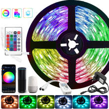 Smart Led Strip With Bluetooth Music Controller 5050 2835 No Waterproof DC12V Lights Christmas Tape Diode Ribbon Room Decoration 2024 - buy cheap