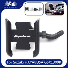 For Suzuki HAYABUSA GSX1300R Motorcycle Aluminum Mobile Phone Holder GPS Navigator Rearview Mirror Handlebar Bracket Accessories 2024 - buy cheap