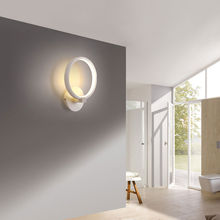 SANDIY Wall Light Rings Sconce Bedroom Bedside Living room Bathroom Wall Lamp Fixtures Diameter 200 110-240V 15W 2024 - buy cheap