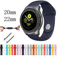 22mm 20 for Samsung Gear s2 sport S3 Frontier Classic galaxy watch active 42 46 huami amazfit bip 47 band huawei gt 2 pro magic 2024 - buy cheap