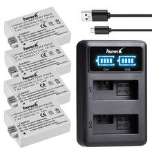 4x LP-E5 LPE5 Bateria Battery + LED Display Dual Charger for Canon EOS Rebel XS Rebel T1i Rebel XSi 1000D 500D 450D Kiss X3 X2 2024 - buy cheap