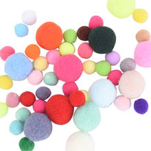 100Pcs 10/15/20mm DIY Soft Pompoms Balls Kids Toys Wedding Decoration Round Felt Balls Pom Poms Craft Sewing Accessories 2024 - buy cheap