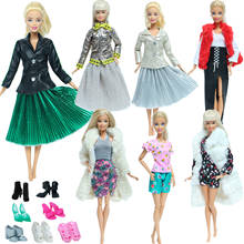 Roupa de alta qualidade estilo misto blusa elegante, casual, roupa de meninas, calças, bolsa, sapatos, roupas para boneca barbie, acessórios 2024 - compre barato