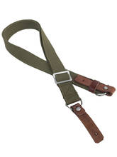 Outdoor WWII WW2 Chinese Army Type 56 Canvas Braces Sling Strap with Two Leather Endings 2024 - buy cheap