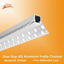 Extrusión de perfil LED de yeso, 46x26mm, 2M/6,6 pies, para esquina interior, Canal LED de aluminio para paneles de yeso y yeso 2024 - compra barato