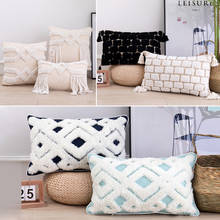 Moroccan Style Tassels Cushion Cover Nordic Geometric Tuft Handmade Pillow Case Room Sofa Decor Throw Pillowcase 2024 - buy cheap
