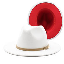 Sombreros de patchwork para mujer, sombrero de ala ancha de dos colores diferentes, Panamá, trilby, invierno, otoño 2024 - compra barato