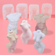 3D Art Body Candle Mold Cute Female Perfume Candle Silicone Mold Fragrance Candle Making Wax Mould Desk Ornament 2024 - buy cheap