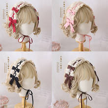 Japonês macio irmã lolita bonito laço bowknot cabelo banda kawaii grampo de cabelo doce selvagem kc hoop cabelo acessórios cosplay 2024 - compre barato