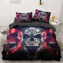 3D Skull Bedding Sets Duvet Quilt Cover Set Comforter Bed Linen Pillowcase King Queen Full Double Size Bedclothes Home Texitle 2024 - buy cheap