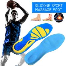 Breathable Silicone Sport Massage Foot Pad Plantar Fasciitis Heel Spur Foot Care Gel Cushion Insole 2024 - buy cheap