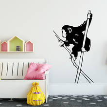 New Banksy Little Monkey Wall Stickers Home Furnishing Stickers For Kids Room Living Room Home Decor Wall Art Decal 2024 - buy cheap