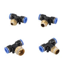 Garden Irrigation 10mm Slip Lock Thread Tee connector 1/8" 1/4" 3/8" 1/2" Male Thread Air Pneumatic Fittings Water Pipe Supplies 2024 - buy cheap