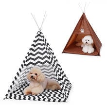 Pet Cat Tent House Outdoors Wind-proof Pet Bed For Cat Dog Portable Dog Tents Kennel for Small Dogs With Cushion Puppy Bed House 2024 - buy cheap