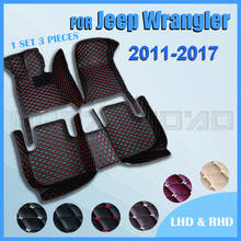 Alfombrillas personalizadas para coche, para Jeep Wrangler (cuatro puertas), 2011, 2012, 2013, 2014, 2015, 2016, 2017 2024 - compra barato