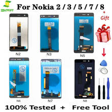 ЖК-дисплей для Nokia 2 / 3/5/7/8 ЖК-дисплей с сенсорным экраном дигитайзер в сборе запасные части для nokia 3 nokia 5 nokia 7 2024 - купить недорого