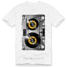 Dj Tape T-Shirt Photo Print Mc Music Disco 80Er 90Er Retro Cassette Turn Table Funny Tshirt Men Short-Sleeved Tees Shirt 2024 - buy cheap