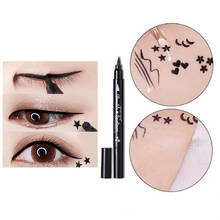 Black Liquid Eyeliner Stamp Marker Pencil Waterproof Stamp Double-ended Eye Liner Pen Cosmetic Eyeliner 2024 - buy cheap