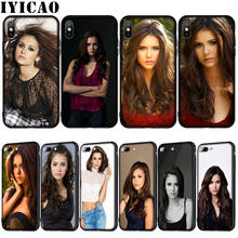 IYICAO Nina Dobrev Мягкий силиконовый чехол для iPhone XR X XS 11 Pro Max 10 6S 7 8 Plus 5 5S SE чехол для телефона 2024 - купить недорого