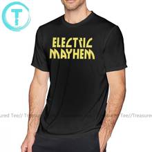 Mayhem camiseta masculina elétrica, camiseta 100 algodão, camiseta básica grande de manga curta gráfica, diversão 2024 - compre barato