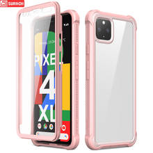 Suitch-capa rígida rosa 2 em 1 para google pixel 4 xl, ultra fina e à prova de choque, proteção completa 360 para pixel 4 xl 2024 - compre barato
