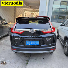 Estilo de carro-aerofólio de plástico abs, sem pintura, cor exterior, traseiro, asa, bota, spoiler de teto, decoração para honda crv c3 2017, 2018 2024 - compre barato