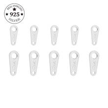 925 Sterling Silver Findings 10pcs Double-Hole Connection Piece Connectors For DIY Jewelry Making Findings Necklace Accessories 2024 - buy cheap