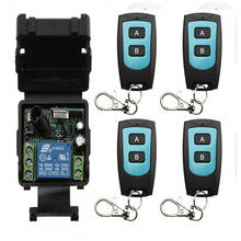 Dc12v 24v 1ch 10a mini rf controle remoto sem fio interruptor de luz 10a relé saída módulo receptor rádio + transmissor