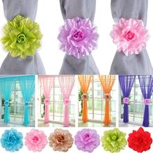 1 Pair Practical Flower Window Curtain Tieback Holder Drape Panel Sheer Strap Home Decor Curtain Decorative Accessories 2024 - buy cheap