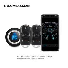 EASYGUARD GPS tracker phone IOS android GSM 4G 3G 2G PKE keyless entry engine start stop remote start security car alarm system 2024 - buy cheap