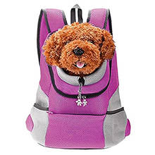 Outdoor Pet Dog Carrier Bag Portable Travel Backpack Pet Dog Front Bag Double Shoulder Mesh Backpack Head 2024 - buy cheap