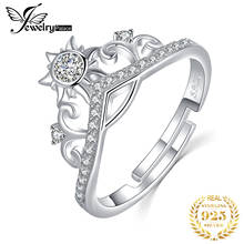 JewelryPalace Sunflower Crown 925 Sterling Silver Cubic Zirconia Ring CZ Sun Finger Adjustable Open Rings for Women Jewelry 2024 - buy cheap