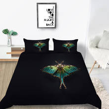 Creative Bedding Set Metal butterfly Fashion 3D Duvet Cover Black Queen King Twin Full Single Double Unique Design Bed Set 2024 - buy cheap
