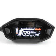 Velocímetro lcd universal para motocicleta, eca, sete cores, retroiluminação opcional, odômetro digital para 1,2,4 cilindros 2024 - compre barato