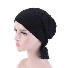 Women Elastic Turban Hat Muslim Hijab Islamic Beads Cancer Chemo Cap Ladies Hijab Stretch Hijab Cap Muslim Scarf 2024 - buy cheap