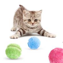 Pet с волшебным роликом, шаровые игрушки кошка собака автоматической шарики плюшевые жевать молярная Игрушки для маленьких собак Обучение Электрический интерактивные материалы 2024 - купить недорого