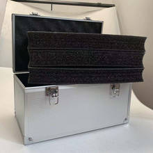 Caja de Herramientas de aleación de aluminio, maletín de instrumentos, caja de archivos, equipo de seguridad con esponja precortada, 300x170x160mm 2024 - compra barato