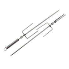 Stainless Steel BBQ needle Harpoon rod stainless steel harpoon barbecue fork Chicken beef mutton barbecue fork bbq tools smoker 2024 - buy cheap