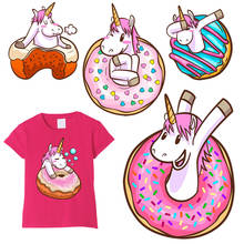Iron On Patches Unicorn Thermo Transfer For Child Women Clothes Stickers Diy Cartoon Parches For T-shirt Heat Transfer Vinyl New 2024 - buy cheap