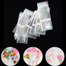 Прозрачные пластиковые пакеты для упаковки конфет, самоклеящиеся пакеты для печенья, для свадьбы, дня рождения, 100 шт. 2024 - купить недорого