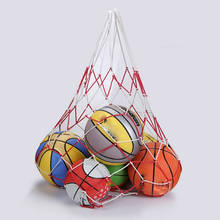 10 bolas bolsa de red para llevar pelotas deportivas portátiles voleibol al aire libre Durable estándar Nylon hilo de fútbol baloncesto aro red de malla 2024 - compra barato