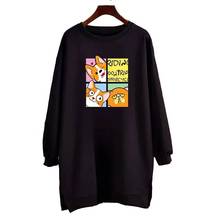 Plus Size 6XL 150KG Spring T Shirt Women Large Size Top Cartoon Print Long Sleeve O Neck Loose Pullovers Felmale Tops 2024 - buy cheap