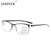 JASPEER Vintage Rectangle Intelligent Progressive Reading Glasses For Men Women  Round Near Automatic Adjustment Retro Eyewear 2024 - buy cheap