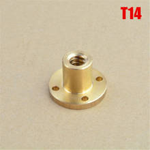 1pcs T14 screw lead brass nut TR14 flange T-type trapezoidal nut Pitch 3mm 2024 - buy cheap