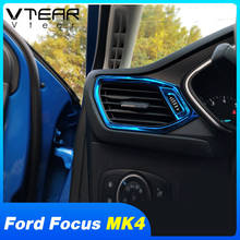 Vtear-cubierta de salida de aire para Ford Focus MK4 st, decoración de coche, rejilla de ventilación, embellecedor interior, accesorios de estilo de coche, parte 2019-2020 2024 - compra barato