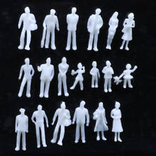 1:100 scale model people white plastic unpainted figure  for Architecture train layout 2024 - buy cheap